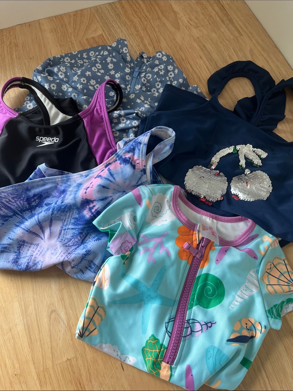 Kids Bathing Suit Bundle (6 suits, see description)